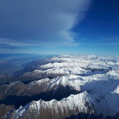 Flugwegposition um 14:16:56: Aufgenommen in der Nähe von Gemeinde Gerlos, 6281 Gerlos, Österreich in 4341 Meter